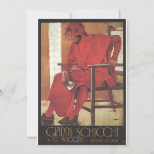 Gianni Schicchi Plakat (Puccini) Einladung