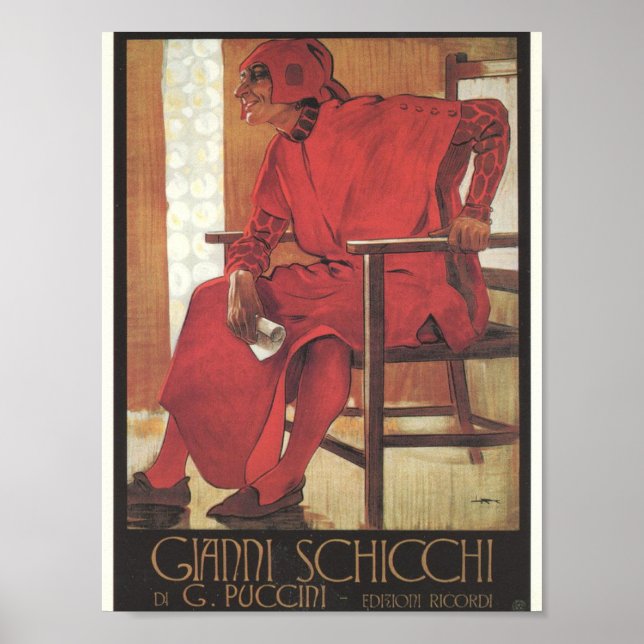 Gianni Schicchi Poster (Puccini) (Vorne)