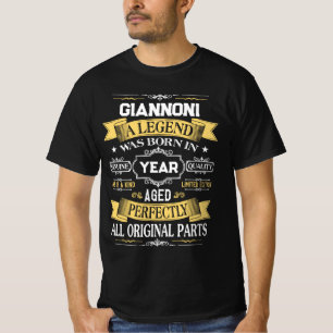 GIANNONI Eine Legende wurde im Jahr geboren T-Shirt