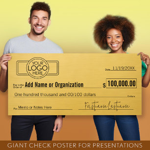 Giant Blank Karo für Verlosungen, Preise, Wohltäti Poster
