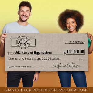 Giant Blank Karo für Verlosungen, Preise, Wohltäti Poster