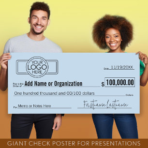 Giant Blank Karo für Verlosungen, Preise, Wohltäti Poster