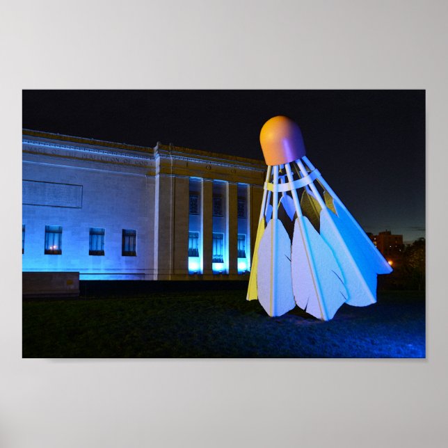 Giant Blue Shuttlecock, Kansas City, Missouri Poster (Vorne)