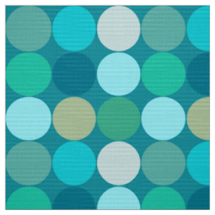 Giant Dots aus dem Mittelalter, Türkis, Aqua & Be Stoff