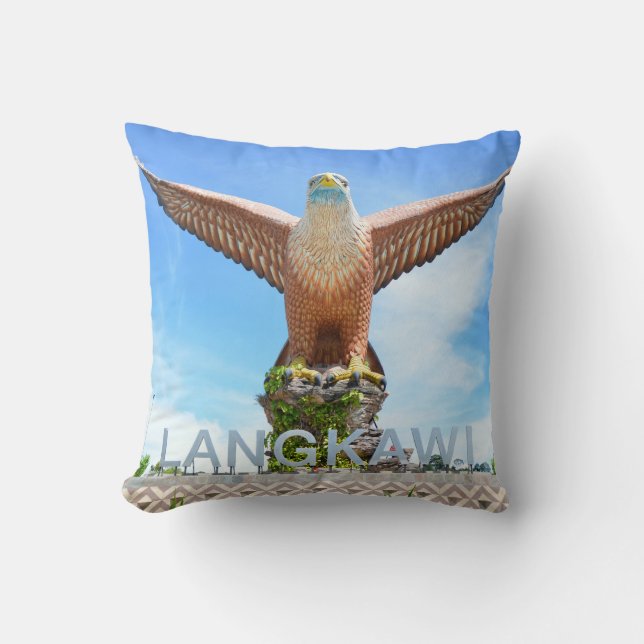 Giant Eagle Statue Langkawi Malaysia Souvenir Kissen (Vorderseite)