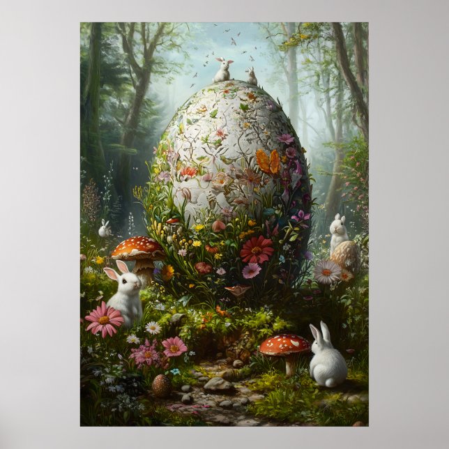 Giant Easter Egg Fantasy Woods Poster (Vorne)