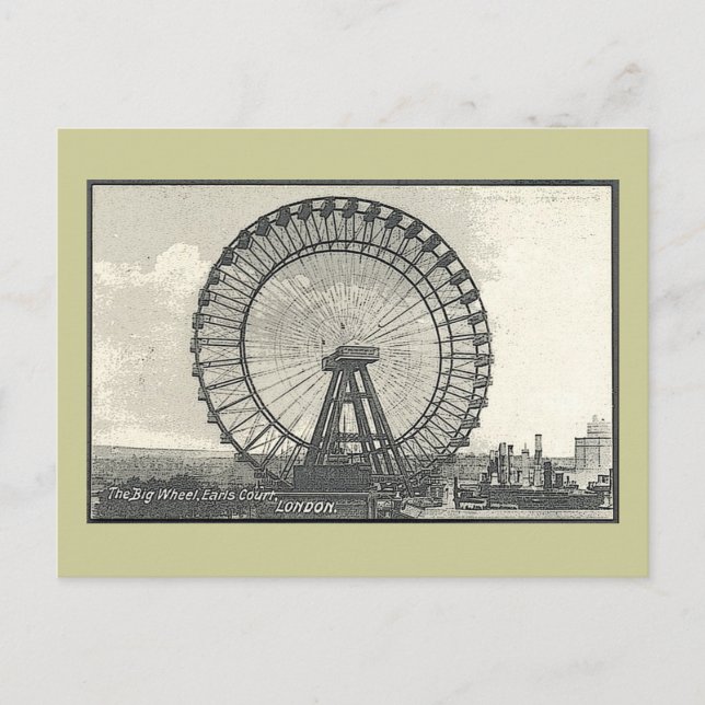 Giant Ferris Wheel LONDON Postkarte (Vorderseite)