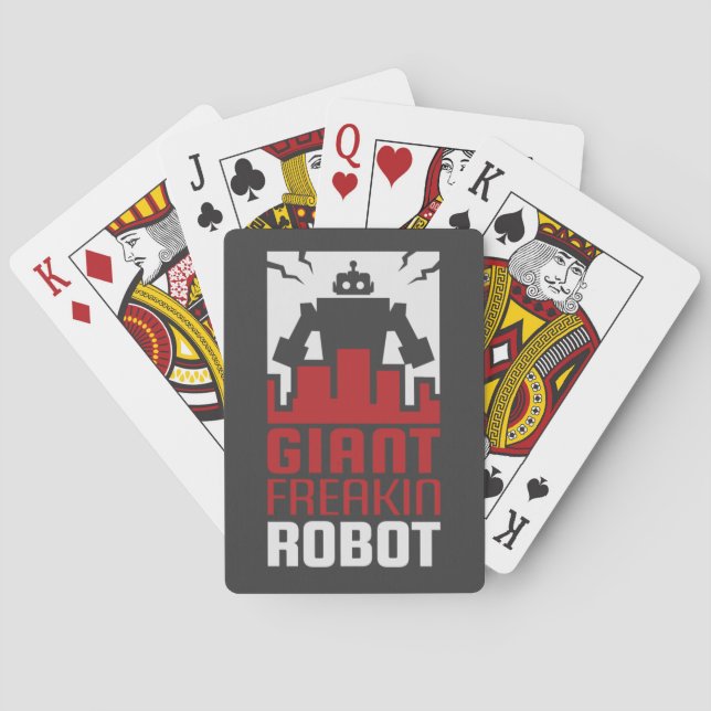 Giant Freakin Robot Spielkarten (Rückseite)