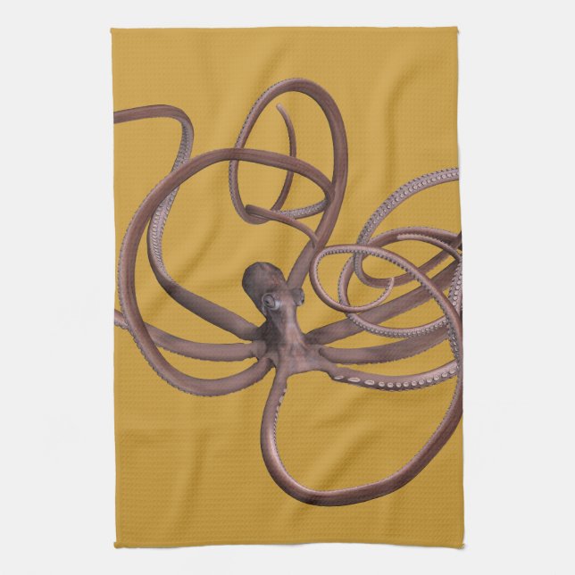 Giant Kraken Geschirrtuch (Vertikal)
