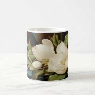 Giant Magnolias auf einem Blue Velvet Tuch von MJ  Kaffeetasse