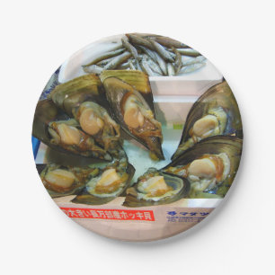 Giant Mussels Tsukiji Fish Market, Tokio, Japan Pappteller