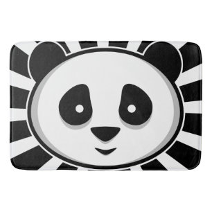 Giant Panda Bear - Adorable black white panda Badematte