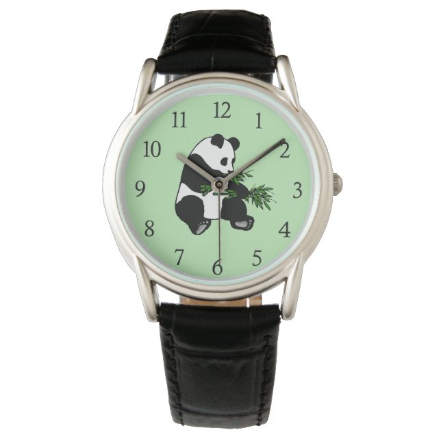 Giant Panda Green Armbanduhr (Vorderseite)
