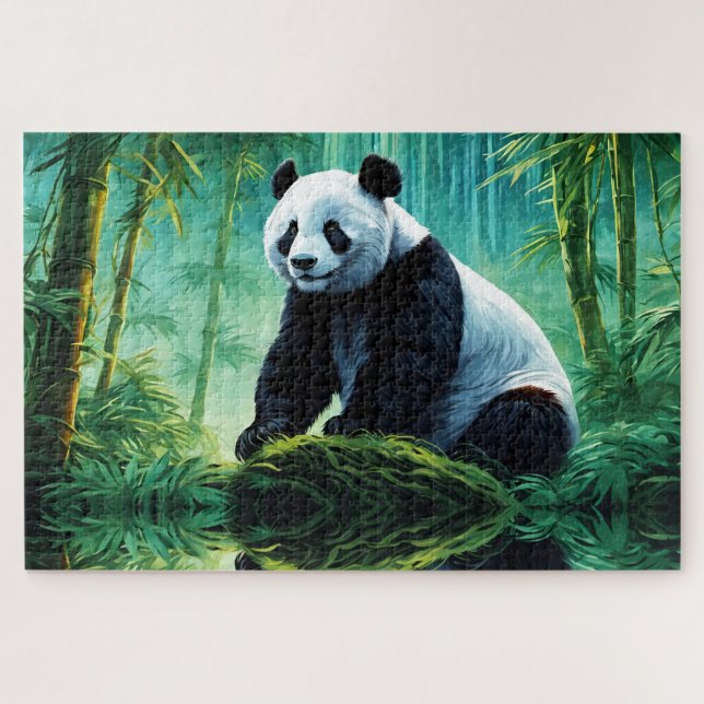 Giant Panda im Bamboo-Wald (Horizontal)