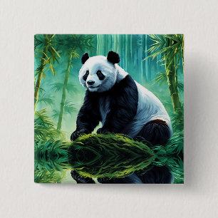 Giant Panda im Bamboo-Wald Button