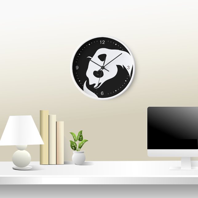 Giant Panda stilisierte Tieruhr Uhr (Von Creator hochgeladen)