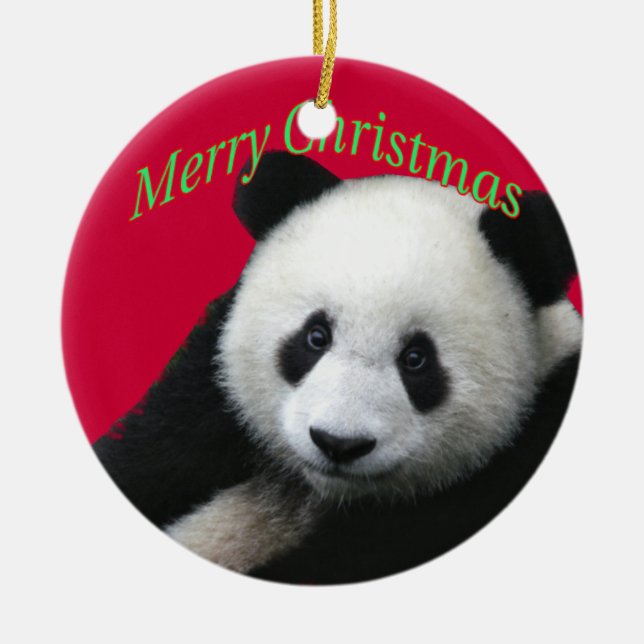 Giant Panda Weihnachtsschmuck (Vorne)