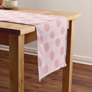 Giant Pink Polka-Punkte Kurzer Tischläufer