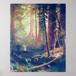 Giant Redwood Trees of California Albert Bierstadt Poster