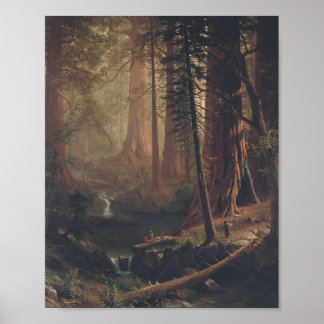 Giant Redwoods von Albert Bierstadt Poster