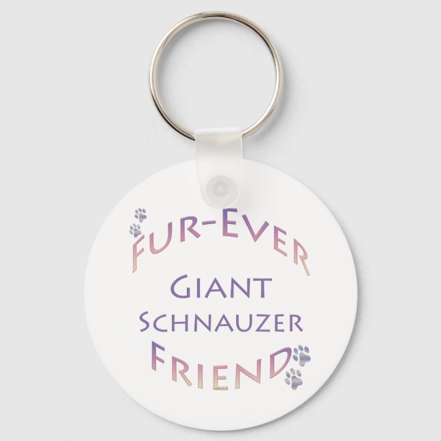 Giant Schnauzer Furever Schlüsselanhänger (Vorderseite)