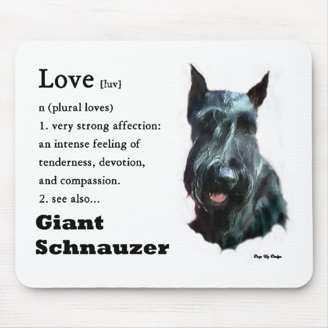 Giant Schnauzer Gaben Mousepad (Vorne)