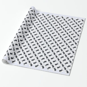 Giant Schnauzer Geschichtsdesign Geschenkpapier