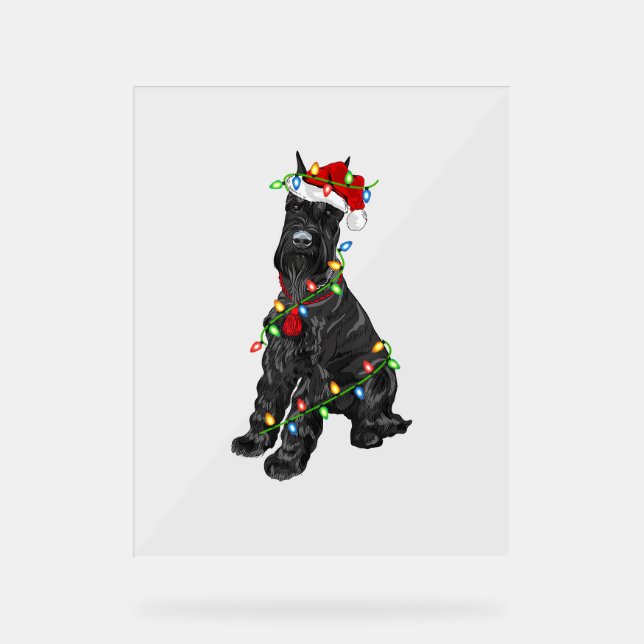 Giant Schnauzer Lover Xmas Père Noël Giant Schnauz (Recto)