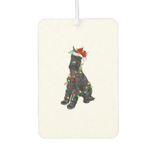 Giant Schnauzer Lover Xmas Santa Giant Schnauzer C Autolufterfrischer