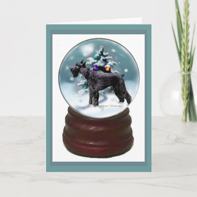 Giant Schnauzer Weihnachten (Vorderseite)