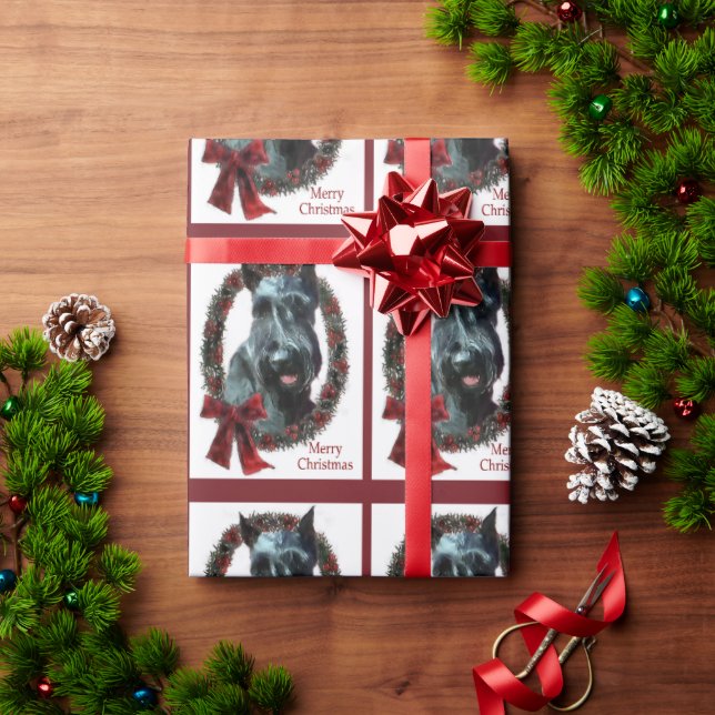 Giant Schnauzer Weihnachten Geschenkpapier (Feiertagsgeschenk)