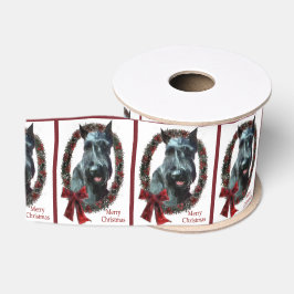 Giant Schnauzer Weihnachten Ripsband