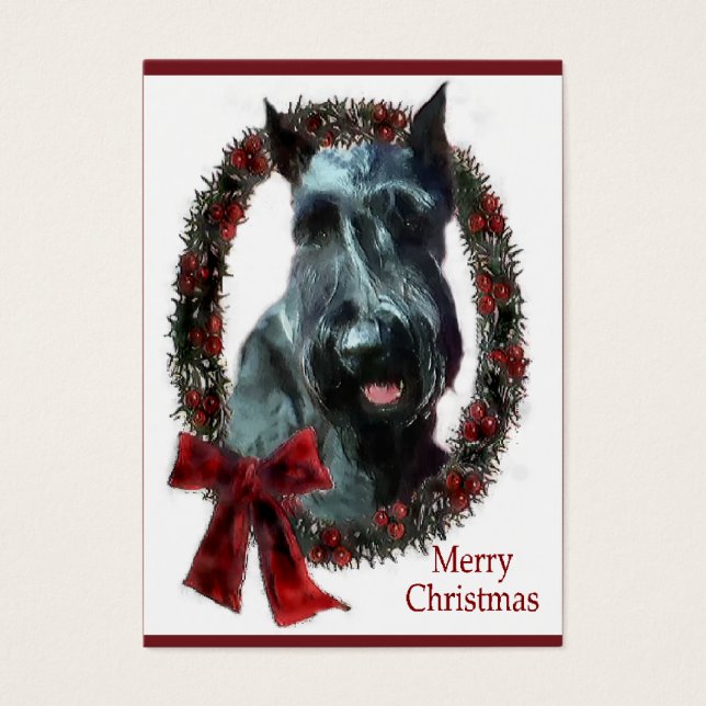 Giant Schnauzer Weihnachtsgeschenke (Vorderseite)