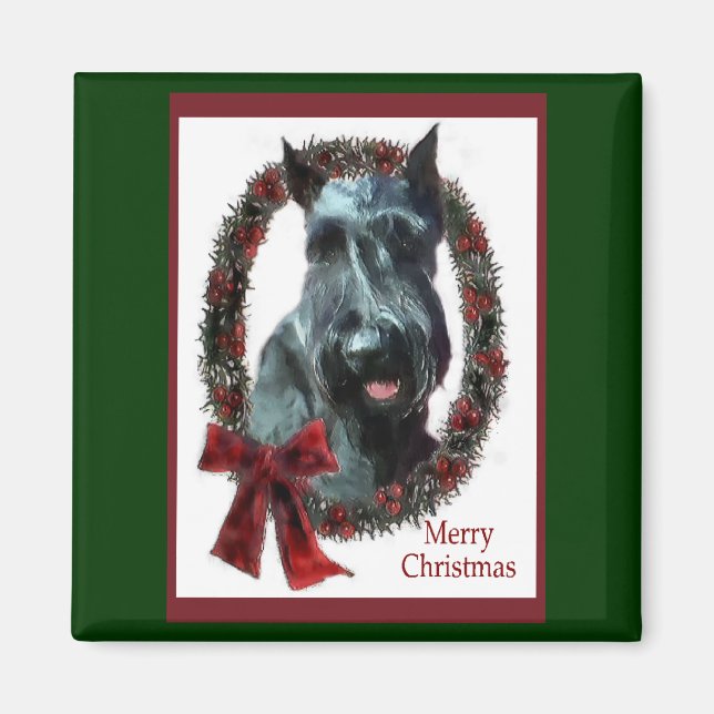 Giant Schnauzer Weihnachtsgeschenke Magnet (Vorne)