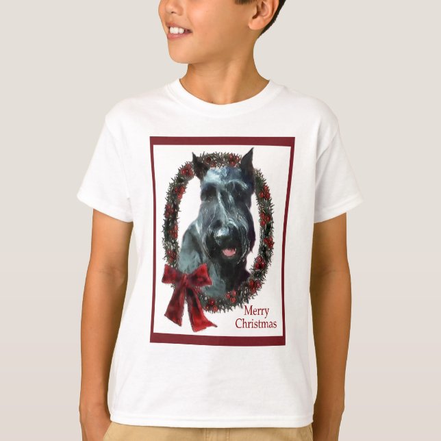 Giant Schnauzer Weihnachtsgeschenke T-Shirt (Vorderseite)