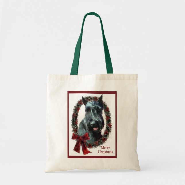 Giant Schnauzer Weihnachtsgeschenke Tragetasche (Vorne)