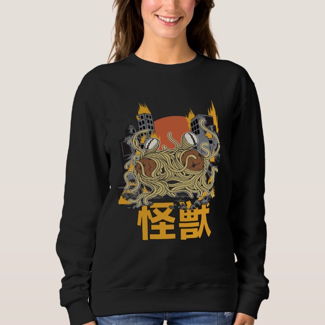 Giant Spaghetti Monster Sunset Japanese Sweatshirt (Vorderseite)