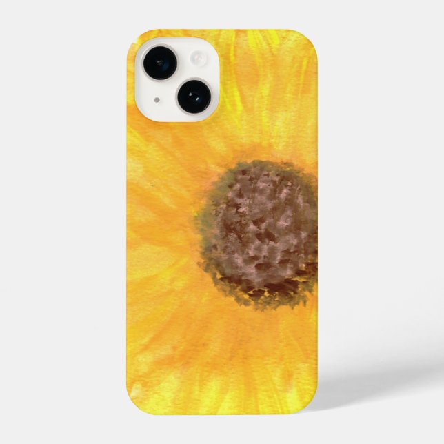 Giant Sunflower iPhone Case 14 Hülle (Rückseite)