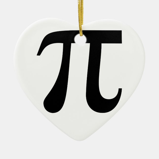 Giant-Symbol "Pi" Keramik Ornament (Vorne)