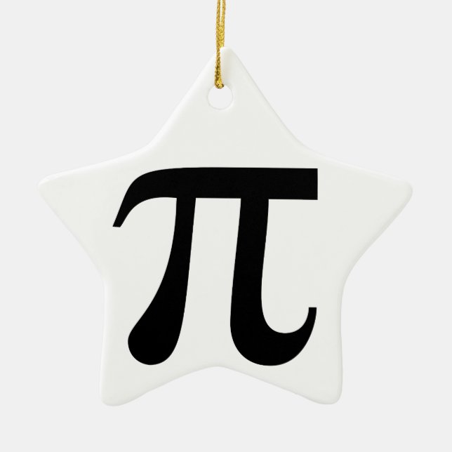 Giant-Symbol "Pi" Keramik Ornament (Vorne)