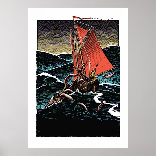 Giant Tintenfisch Poster (Vorne)