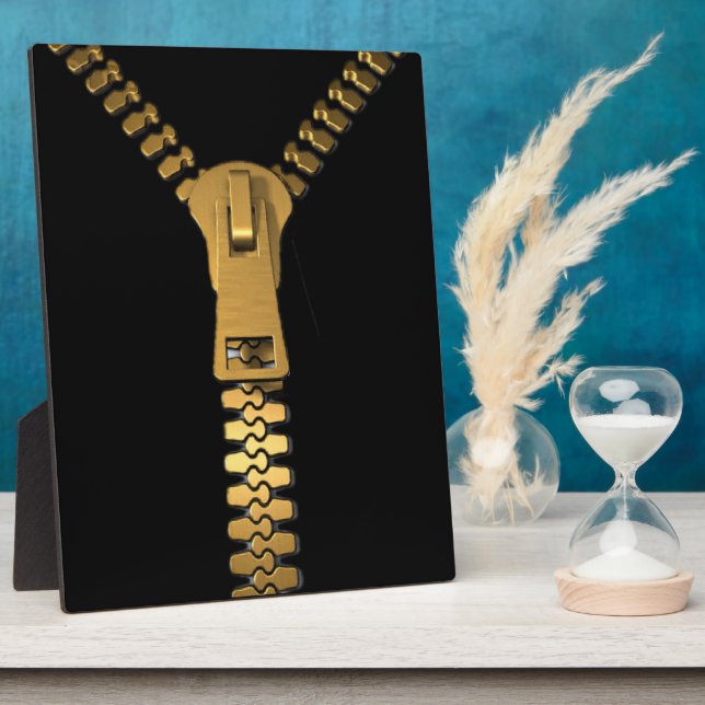 Giant Zipper Plaque (3) sizes Fotoplatte (Seite)