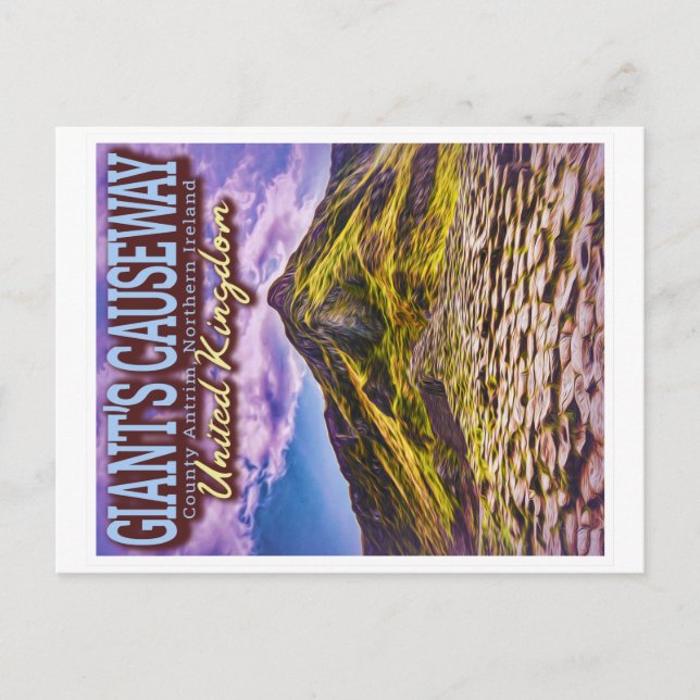 GIANT's CAUSEWAY - ANTRIM NORDIRLAND Vereinigtes K Postkarte (Vorderseite)