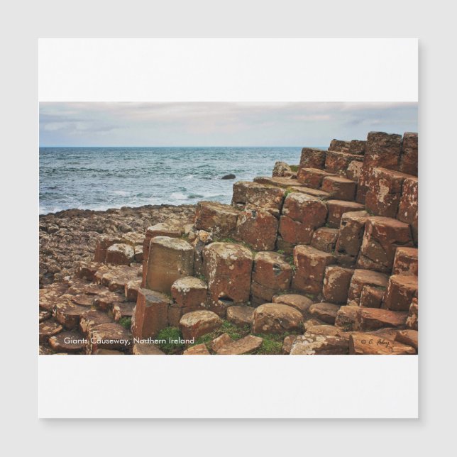 Giants Causeway, Irland, Magnetkarte (Vorderseite)