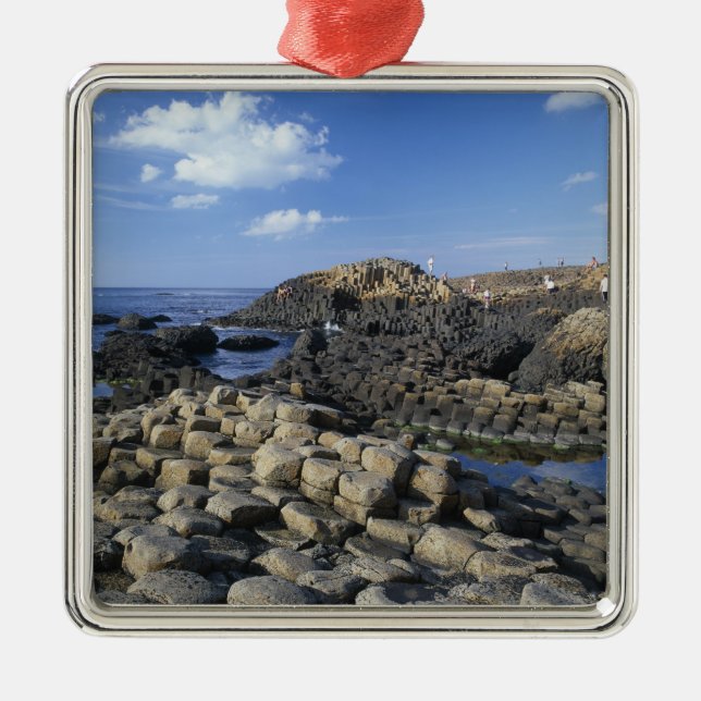 Giants Causeway, Landkreis Antrim, Nord Silbernes Ornament (Vorne)