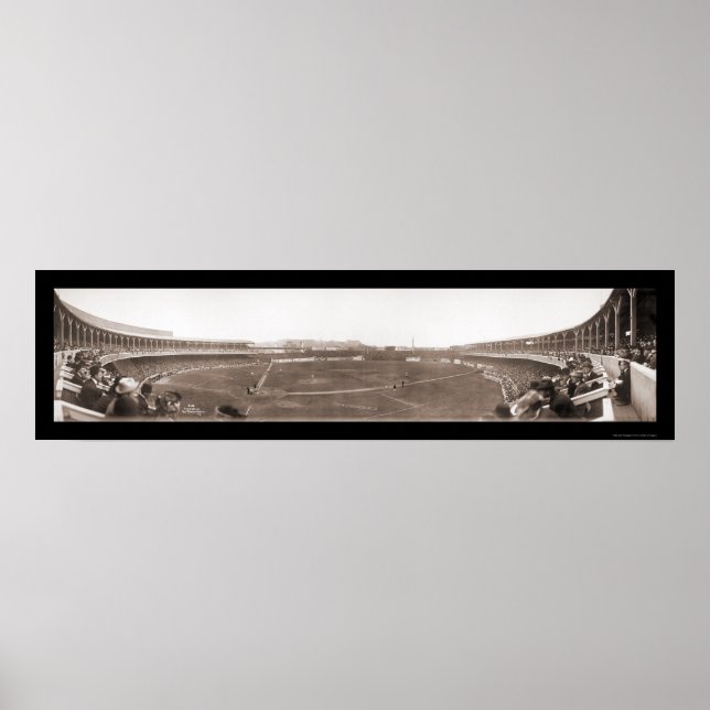 Giants Polo Grounds Baseball Foto 1910 Poster (Vorne)