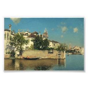Giardino del Palazzo Vendramin in Venedig Fotodruck