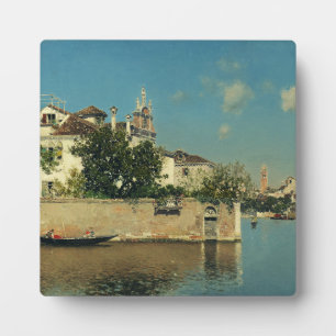 Giardino del Palazzo Vendramin in Venedig Fotoplatte