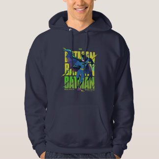 Gib Batman nie auf, der mit Grafik läuft Hoodie