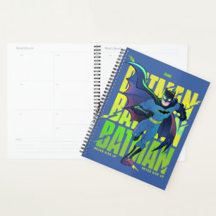 Gib Batman nie auf, der mit Grafik läuft Planer